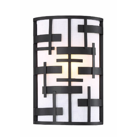 Nuvo Lighting 60-6431 Lansing 1 Bulb Wall Sconce - Textured Black