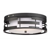 Nuvo Lighting 60-6434 Lansing Flush Mount Ceiling Light - Textured Black