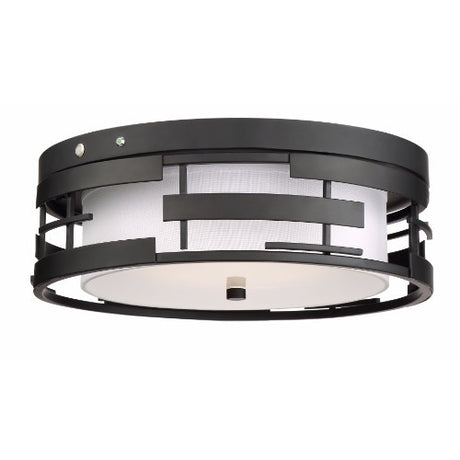 Nuvo Lighting 60-6434 Lansing Flush Mount Ceiling Light - Textured Black