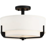 Nuvo Lighting 60-6545 Frankie Semi Flush Mount Ceiling Light - Aged Bronze