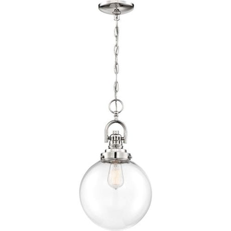Nuvo Lighting 60-6672 Skyloft Mini Pendant - Polished Nickel / Clear