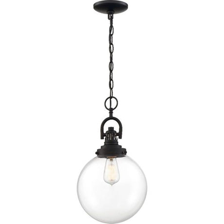 Nuvo Lighting 60-6673 Skyloft Mini Pendant - Aged Bronze / Clear