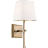 Nuvo Lighting 60-6707 Highline 1 Bulb Wall Sconce - Burnished Brass / White