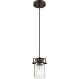 Nuvo Lighting 60-6731 Antebellum Mini Pendant - Mahogany Bronze / Clear