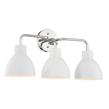Nuvo Lighting 60-6783 Sloan 3 Bulb Bathroom Light - Polished Nickel / White