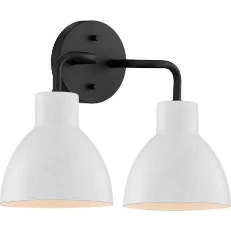 Nuvo Lighting 60-6785 Sloan 2 Bulb Bathroom Light - Matte Black / White