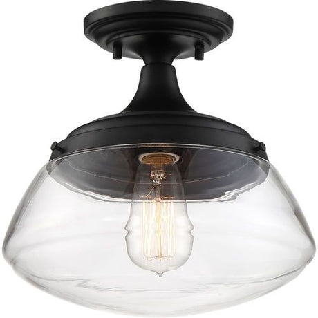 Nuvo Lighting 60-6799 Kew Semi Flush Mount Ceiling Light - Aged Bronze / Clear