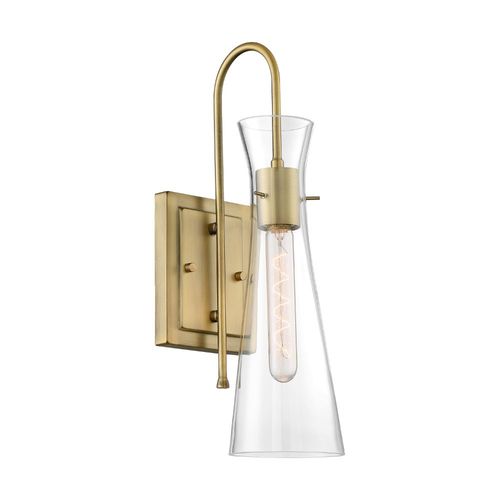Nuvo Lighting 60-6857 Bahari 1 Bulb Wall Sconce - Vintage Brass