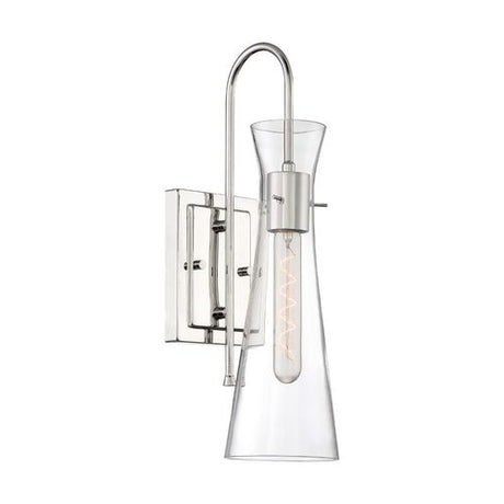 Nuvo Lighting 60-6867 Bahari 1 Bulb Wall Sconce - Polished Nickel