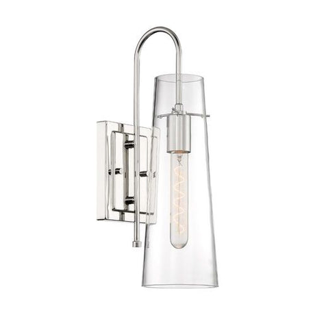 Nuvo Lighting 60-6869 Alondra 1 Bulb Wall Sconce - Polished Nickel