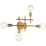 Nuvo Lighting 60-6871 Delphi 4 or more Bulb Bathroom Light - Aged Gold