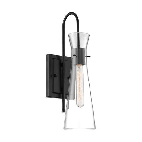 Nuvo Lighting 60-6877 Bahari 1 Bulb Wall Sconce - Black