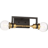 Nuvo Lighting 60-6972 Intention 2 Bulb Bathroom Light - Warm Brass / Black