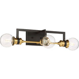 Nuvo Lighting 60-6973 Intention 3 Bulb Bathroom Light - Warm Brass / Black