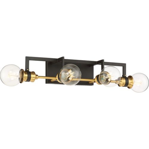 Nuvo Lighting 60-6974 Intention 4 or more Bulb Bathroom Light - Warm Brass / Black