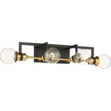 Nuvo Lighting 60-6974 Intention 4 or more Bulb Bathroom Light - Warm Brass / Black