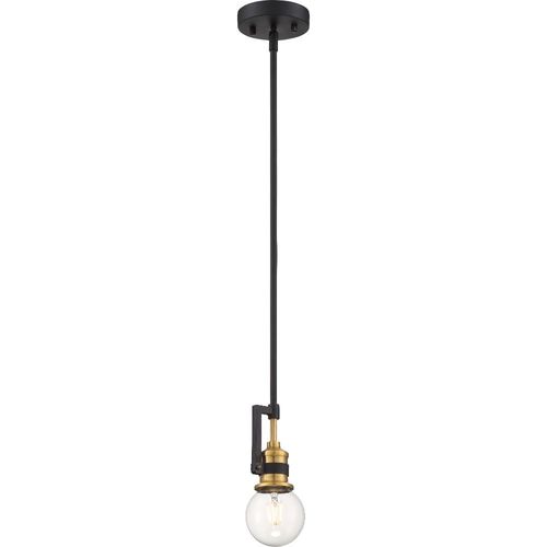 Nuvo Lighting 60-6975 Intention Mini Pendant - Warm Brass / Black
