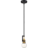 Nuvo Lighting 60-6975 Intention Mini Pendant - Warm Brass / Black