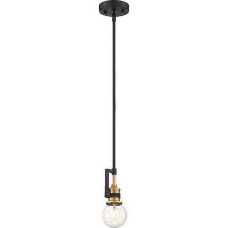 Nuvo Lighting 60-6975 Intention Mini Pendant - Warm Brass / Black