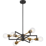 Nuvo Lighting 60-6976 Intention Entrance / Foyer Pendant - Warm Brass / Black
