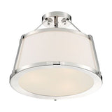 Nuvo Lighting 60-6996 Cutty Semi Flush Mount Ceiling Light - Brushed Nickel