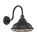 Nuvo Lighting 60-7012 Newbridge Outdoor Entrance Wall Light - Dark Bronze / Gold