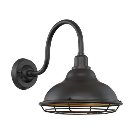 Nuvo Lighting 60-7012 Newbridge Outdoor Entrance Wall Light - Dark Bronze / Gold