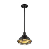 Nuvo Lighting 60-7013 Newbridge Mini Pendant - Dark Bronze / Gold