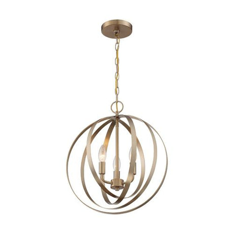 Nuvo Lighting 60-7057 Pendleton Entrance / Foyer Pendant - Burnished Brass