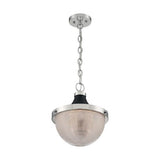 Nuvo Lighting 60-7070 Faro Down Light Pendant - Polished Nickel / Black Accents
