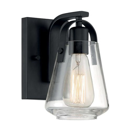 Nuvo Lighting 60-7101 Skybridge 1 Bulb Wall Sconce - Matte Black