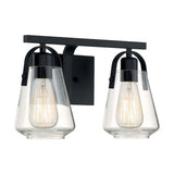 Nuvo Lighting 60-7102 Skybridge 2 Bulb Bathroom Light - Matte Black