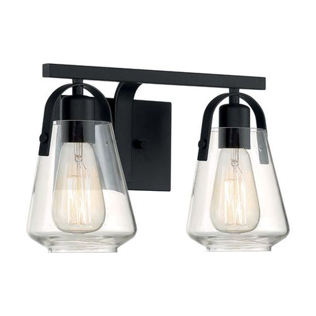 Nuvo Lighting 60-7102 Skybridge 2 Bulb Bathroom Light - Matte Black