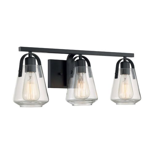 Nuvo Lighting 60-7103 Skybridge 3 Bulb Bathroom Light - Matte Black