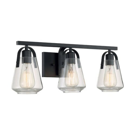 Nuvo Lighting 60-7103 Skybridge 3 Bulb Bathroom Light - Matte Black