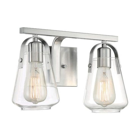 Nuvo Lighting 60-7112 Skybridge 2 Bulb Bathroom Light - Brushed Nickel