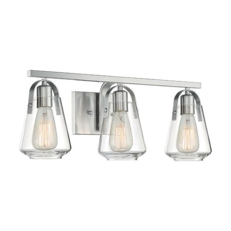 Nuvo Lighting 60-7113 Skybridge 3 Bulb Bathroom Light - Brushed Nickel