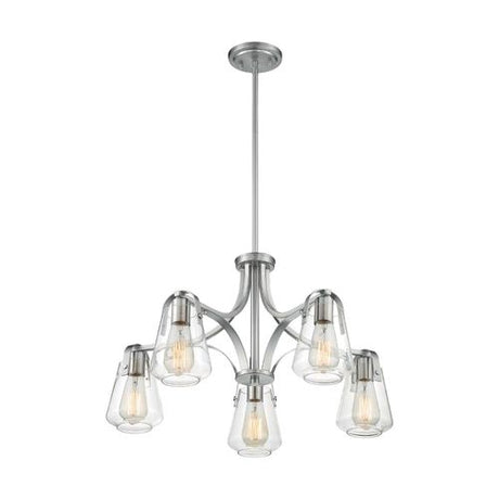 Nuvo Lighting 60-7115 Skybridge Mid Sized Chandelier - Brushed Nickel