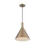 Nuvo Lighting 60-7118 Lightcap Down Light Pendant - Burnished Brass