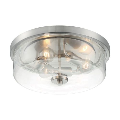 Nuvo Lighting 60-7169 Sommerset Flush Mount Ceiling Light - Brushed Nickel