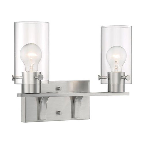 Nuvo Lighting 60-7172 Sommerset 2 Bulb Bathroom Light - Brushed Nickel