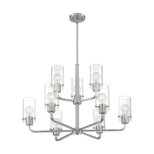 Nuvo Lighting 60-7179 Sommerset Mid Sized Chandelier - Brushed Nickel