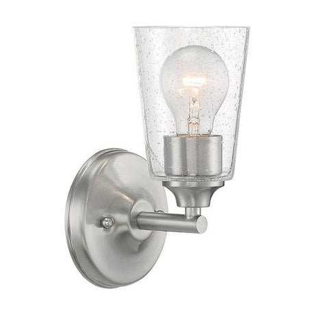 Nuvo Lighting 60-7181 Bransel 1 Bulb Wall Sconce - Brushed Nickel