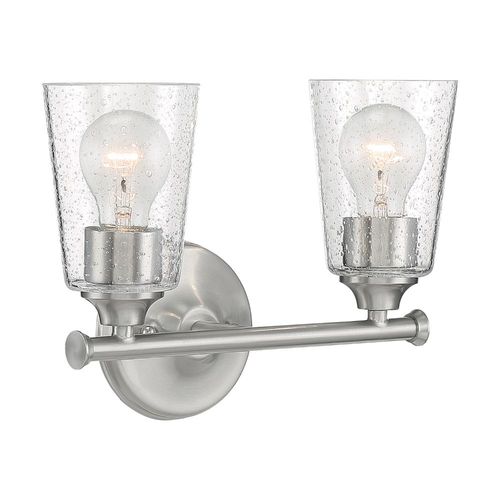 Nuvo Lighting 60-7182 Bransel 2 Bulb Bathroom Light - Brushed Nickel