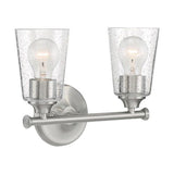 Nuvo Lighting 60-7182 Bransel 2 Bulb Bathroom Light - Brushed Nickel