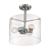 Nuvo Lighting 60-7188 Bransel Semi Flush Mount Ceiling Light - Brushed Nickel