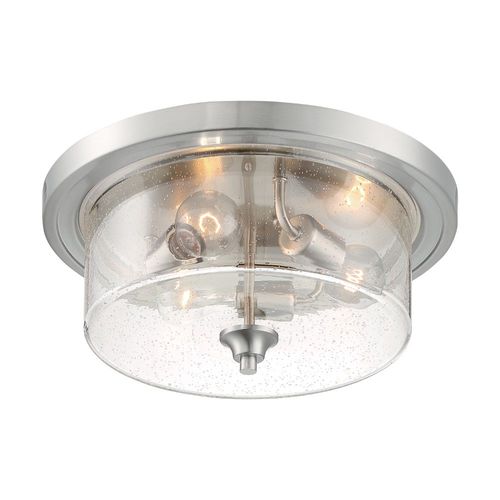 Nuvo Lighting 60-7191 Bransel Flush Mount Ceiling Light - Brushed Nickel