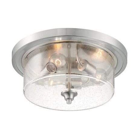 Nuvo Lighting 60-7191 Bransel Flush Mount Ceiling Light - Brushed Nickel