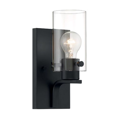 Nuvo Lighting 60-7271 Sommerset 1 Bulb Wall Sconce - Matte Black