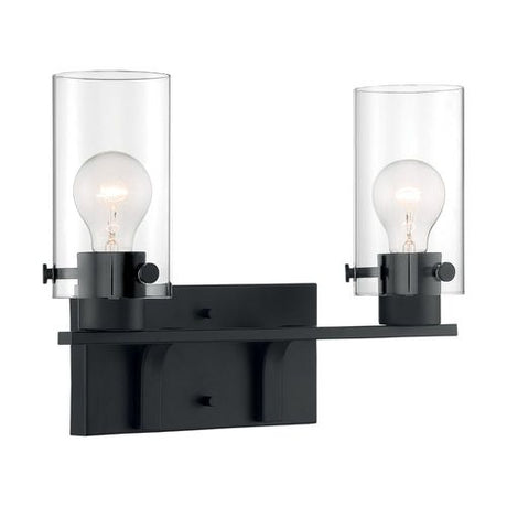Nuvo Lighting 60-7272 Sommerset 2 Bulb Bathroom Light - Matte Black